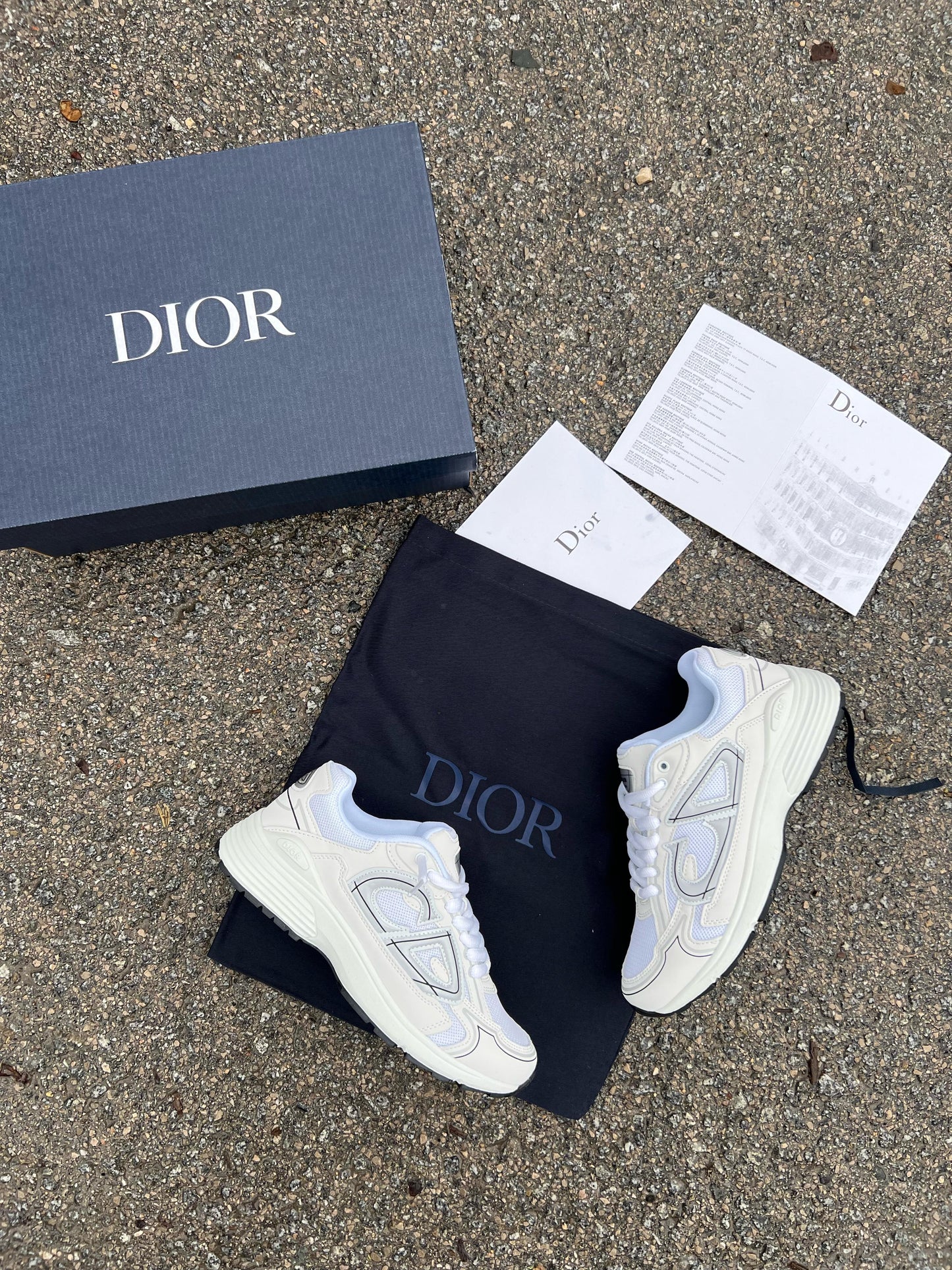 DIOR B30 WHITE BLACK 🐼🔝