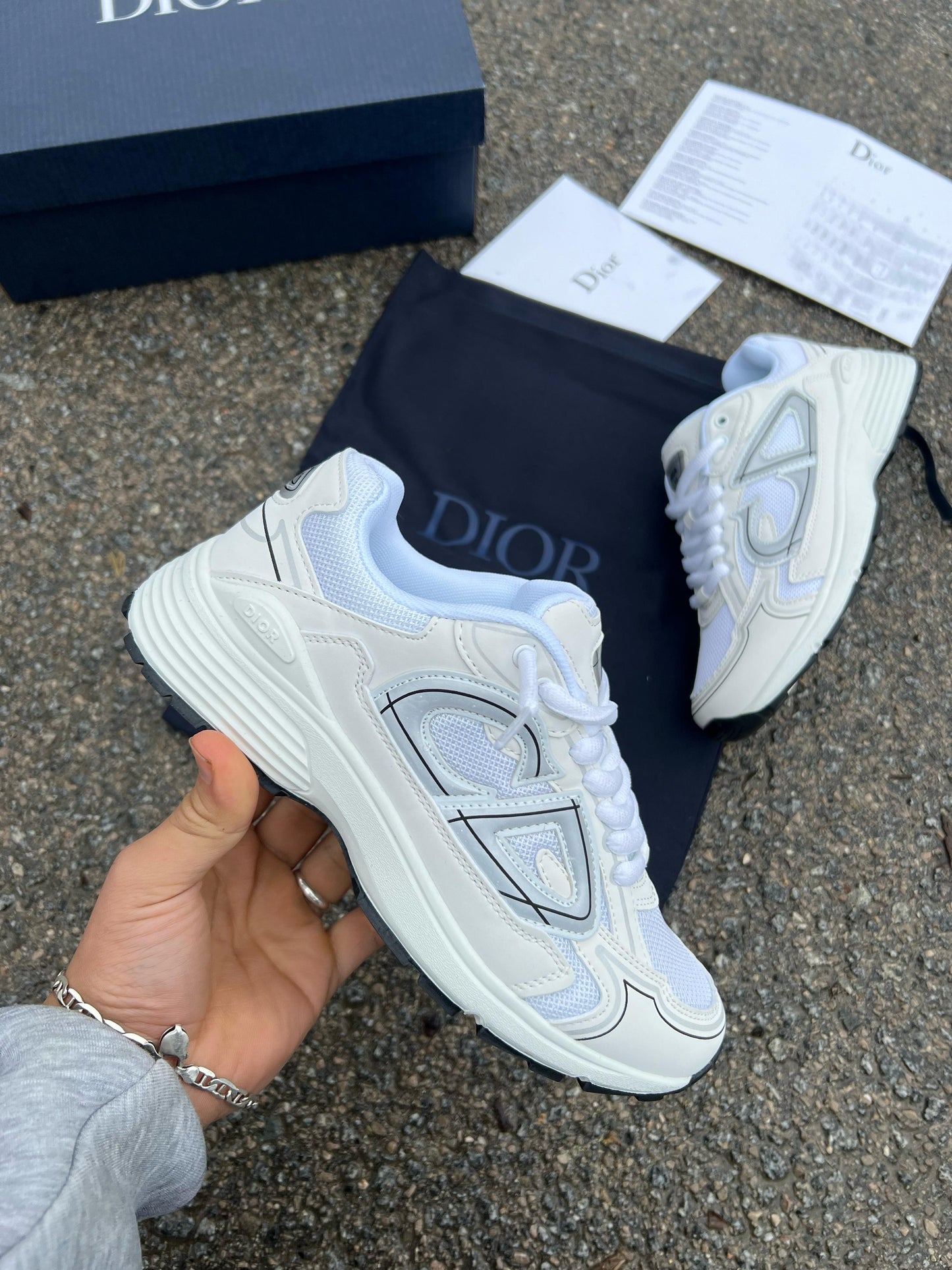 DIOR B30 WHITE BLACK 🐼🔝